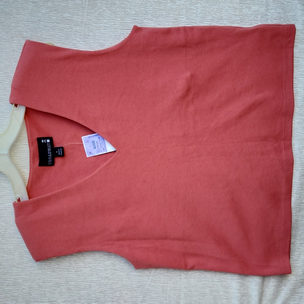 Broadway Pink Sleeveless Tank Top Medium